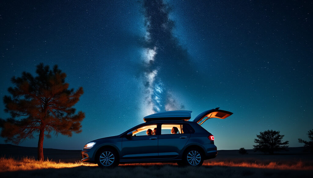 découvrez comment apprécier un ciel étoilé depuis le confort de votre voiture pour vivre une expérience nocturne inoubliable et unique.